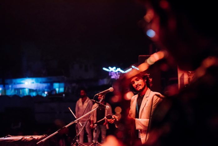 Guitarist at Live Concert at Pushkar Mela